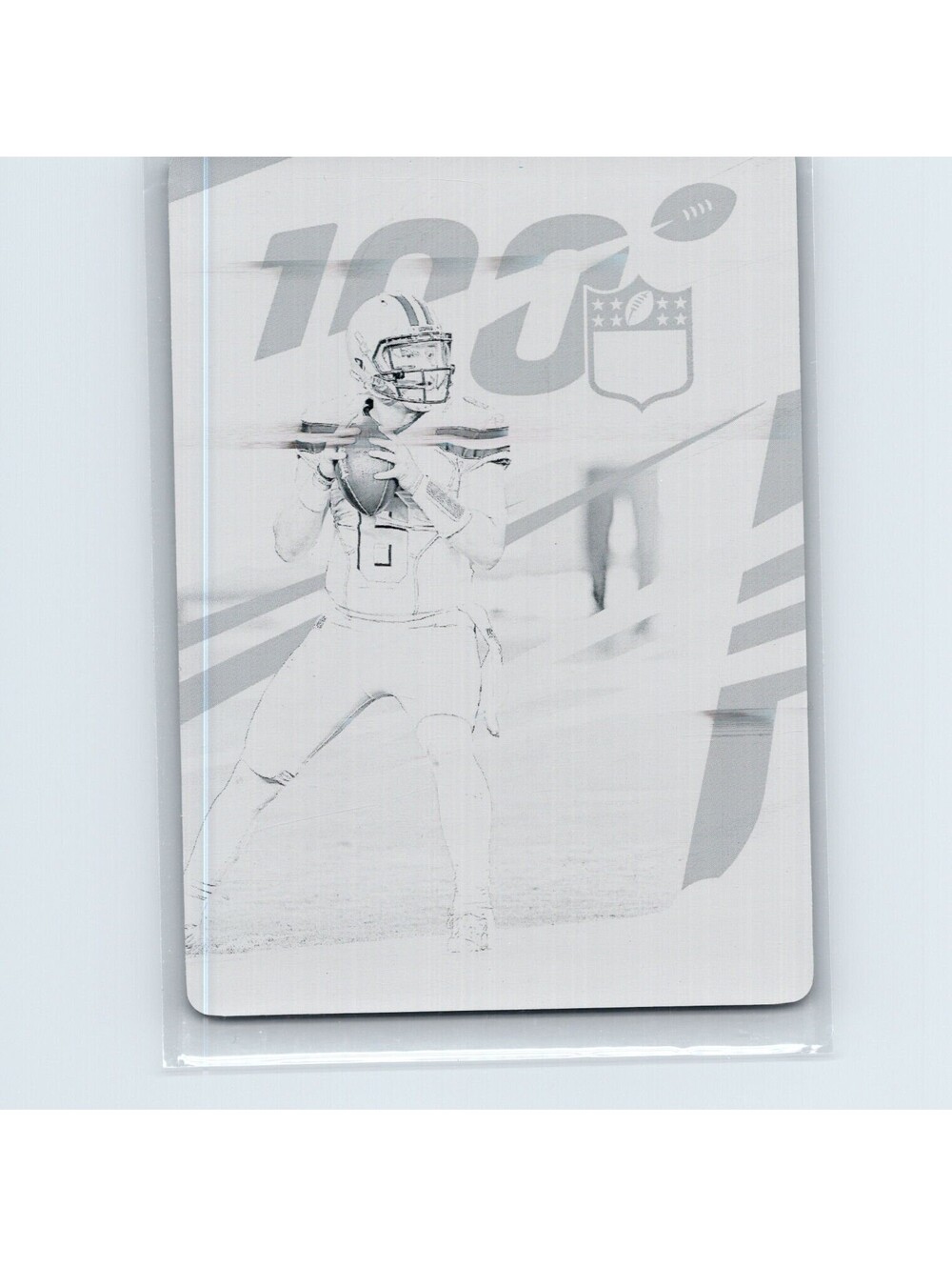2019 Panini Chronicles Football Baker Mayfield NFL 100 Black Printing Plate 1/1